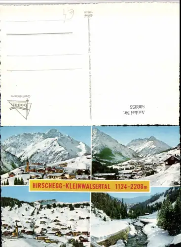 508955,Hirschegg im Kleinwalsertal Totale Winterbilder Mehrbildkarte