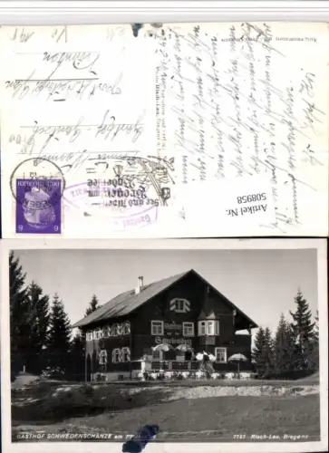 508958,Gasthof Schwedenschanze am Pfänder b. Bregenz pub Risch-Lau 7787
