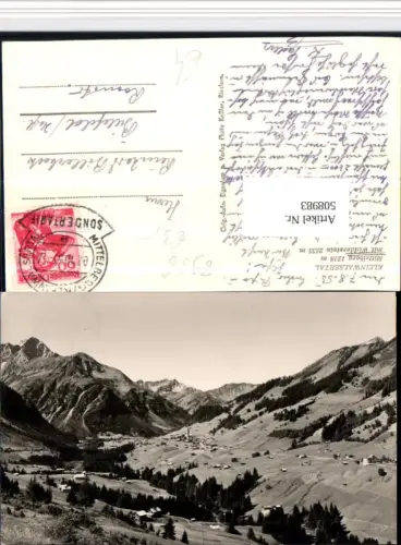 508983,Mittelberg Totale m. Widderstein Bergkulisse