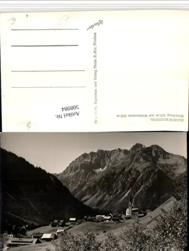 508984,Mittelberg Totale m. Widderstein Bergkulisse