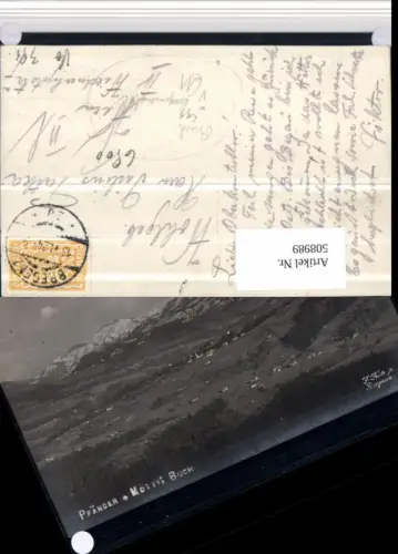 508989,Pfänder Buch Egg im Bregenzerwald Totale Bergkulisse pub F. Fritz jr.