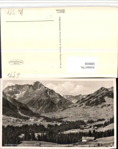 509028,Riezlern Hirschegg Mittelberg Totale m. Widderstein Bergkulisse
