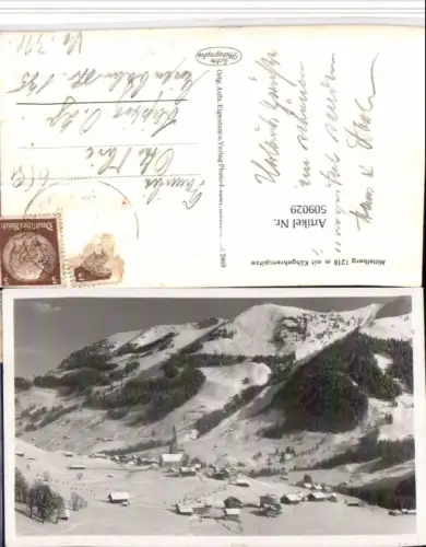 509029,Mittelberg Totale m. Kühgehrenspitze Bergkulisse Winterbild