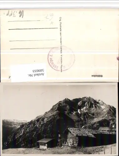 509033,Bühlalpe b. Mittelberg Almhütte Bergkulisse