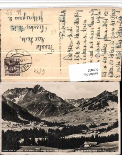 509037,Riezlern Hirschegg Mittelberg Totale m. Widderstein Bergkulisse