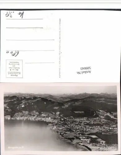 509043,Bregenz am Bodensee Totale Fliegeraufnahme pub Risch-Lau 2121
