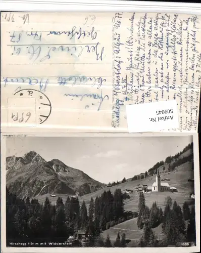 509045,Hirschegg Totale m. Widderstein Bergkulisse