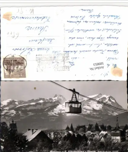 509053,Bregenz Teilansicht Pfänderbahn Seilbahn Bergkulisse pub Risch-Lau 10203