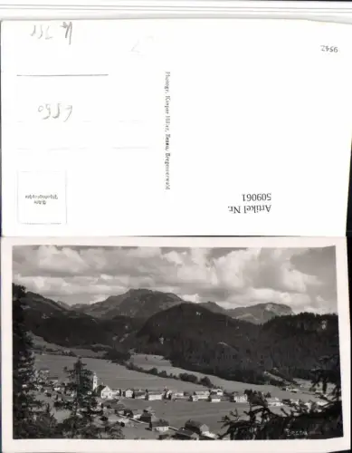 509061,Bezau Totale Bergkulisse