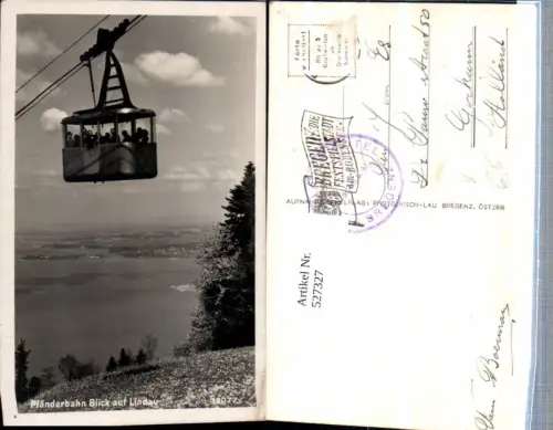 527327,Bregenz am Bodensee Pfänderbahn Pfänder Gondel pub Risch Lau 13077
