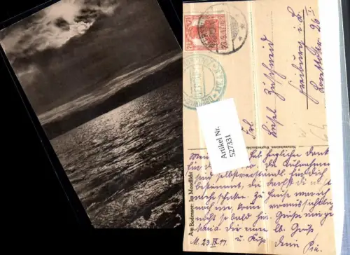 527331,Bregenz am Bodensee Mondlicht Idylle See 1917 pub Walter