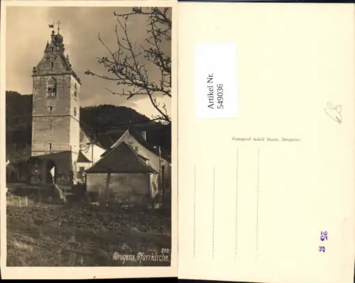 549036,tolle AK Bregenz am Bodensee Pfarrkirche Kirche