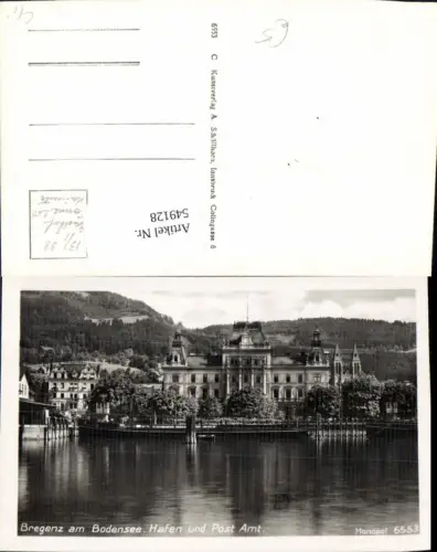 549128,Bregenz am Bodensee Hafen Postamt Post