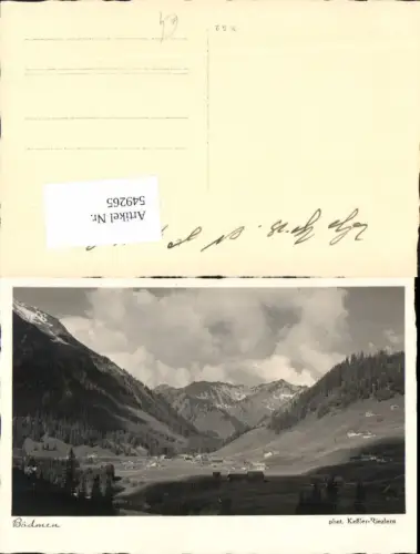 549265,Bödmen b. Mittelberg Riezlern pub Keßler