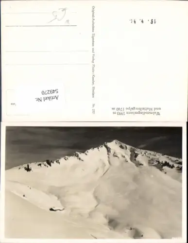 549270,Walmendingerhorn b. Mittelberg Riezlern