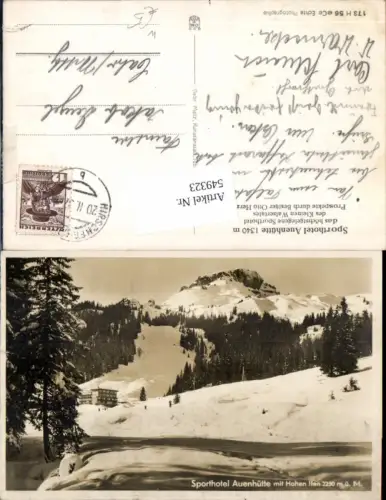549323,Sporthotel Auenhütte b. Riezlern Hirschegg