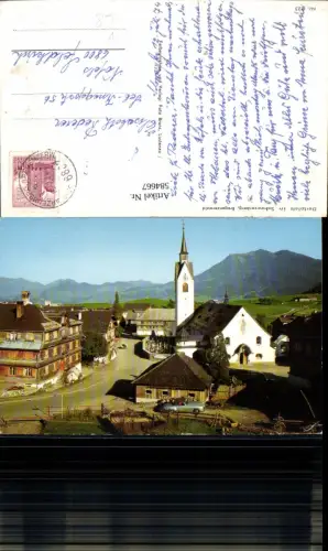584667,Schwarzenberg im Bregenzerwald Marktplatz Oldtimer pub Branz