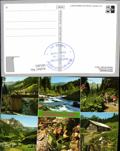 585285,Mehrbild Ak Kleinwalsertal Bärgunttal Baad Mittelberg Bärgunthütte Bärgunt-Hütte