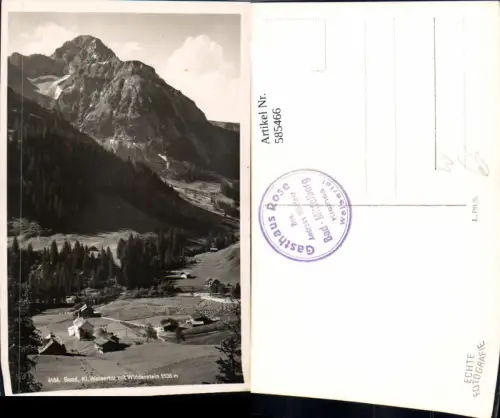 585466,Foto Ak Baad Mittelberg Kleinwalsertal m. Widderstein
