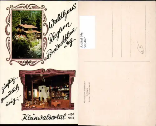 585467,Mehrbild Ak Riezlern Mittelberg Kleinwalsertal Gaststätte Waldhaus Breitachklamweg