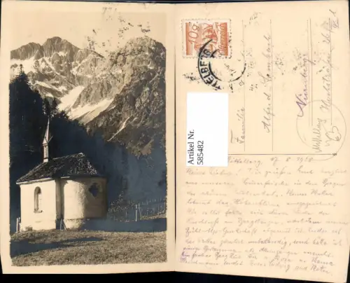 585482,Foto Ak Mittelberg Kirche Kapelle Kleinwalsertal