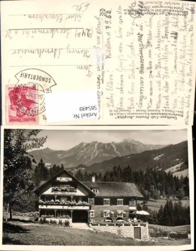 585499,Foto Ak Gasthaus Cafe Pension Bergblick Riezlern Schwende Mittelberg Kleinwalsertal