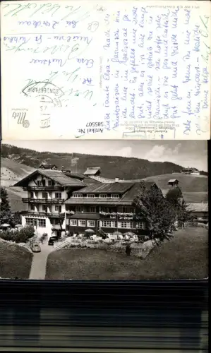 585507,Foto Ak Kurhotel Der Berghof Hirschegg Mittelberg VW Käfer Kleinwalsertal