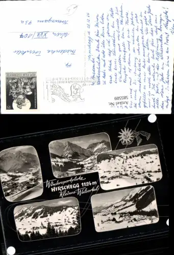 585509,Mehrbild Ak Hirschegg i. Winter Mittelberg Kleinwalsertal
