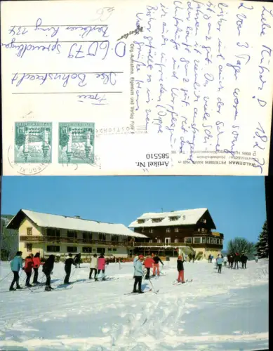 585510,Foto Ak Waldemar Petersen Haus Hirschegg Mittelberg Wintersport Ski Kleinwalsertal