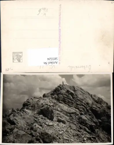585524,Foto Ak Widderstein Gipfel Bergsteiger Mittelberg Kleinwalsertal pub Willy Zitzelsberger