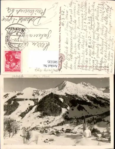 585535,Mittelberg m. Hammerspitze Kleinwalsertal i. Winter Stempel Sondertarif