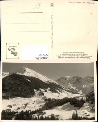 585538,Foto Ak Wildental Mittelberg m. Hammerspitze Hochgehren Kleinwalsertal