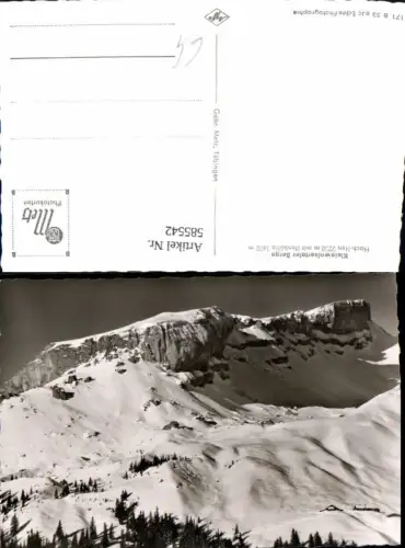 585542,Foto Ak Hochifen m. Ifenhütte Mittelberg Kleinwalsertal