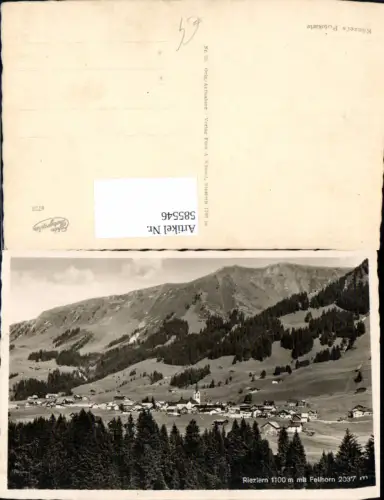 585546,Foto Ak Riezlern m. Fellhorn Mittelberg Kleinwalsertal