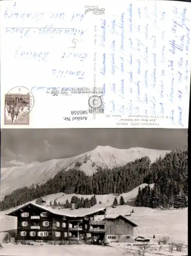 585558,Foto Ak Fremdenheim Zum Berg Riezlern Mittelberg i. Winter Kleinwalsertal