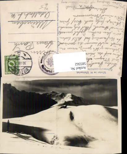 585562,Foto Ak Hirschegg Schwarzwasserhütte i. Winter Mittelberg Kleinwalsertal
