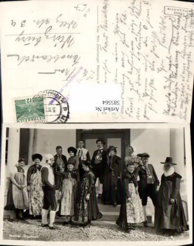 585564,Foto Ak Walser Trachten Mittelberg Kleinwalsertal Volkstypen pub Willy Zitzelsberger