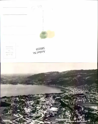 589359,Bregenz am Bodensee Flugaufnahme Luftbild Fliegeraufnahme