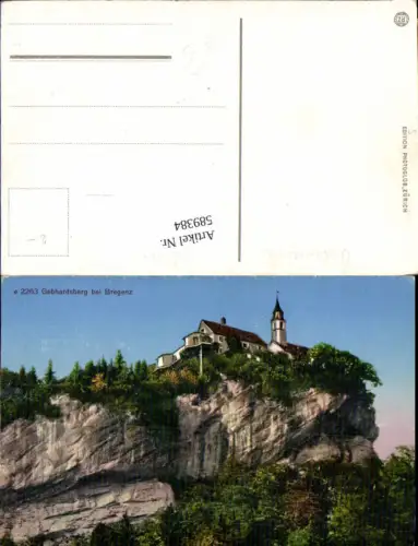 589384,Bregenz am Bodensee Gebhardsberg Kapelle