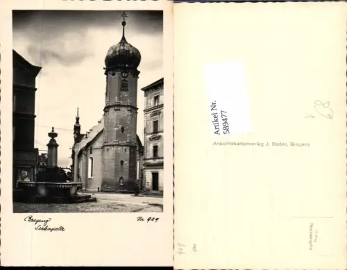 589477,Bregenz am Bodensee Seekapelle Straßenansicht pub Bader 929