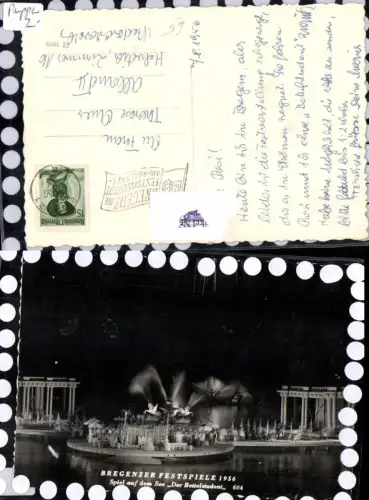589495,Bregenz am Bodensee Bregenzer Festspiele 1956 Bettelstudent