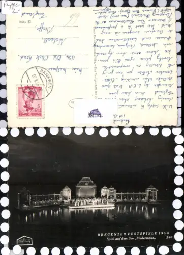 589500,Bregenz am Bodensee Bregenzer Festspiele 1954 Fledermaus pub Branz 340