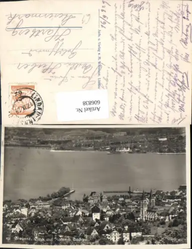 606838,Bregenz a. Bodensee Blick a. Hafen u. Lochau