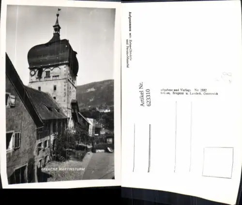 623310,Foto Ak Bregenz a. Bodensee Martinsturm Turm pub Risch-Lau 2882