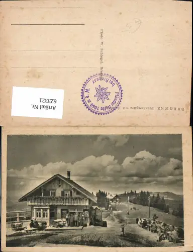 623321,Bregenz a. Bodensee Pfänderspitze m. Hochhütte Pfänderhütte