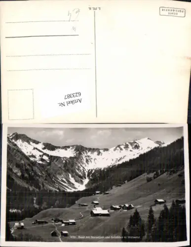 623387,Foto Ak Baad Mittelberg m. Starzeljoch u. Grünhorn Kl. Walsertal