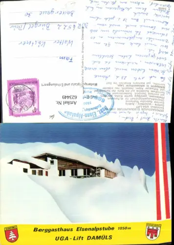 623449,Damüls Berggasthaus Elsenalpstube Winteransicht