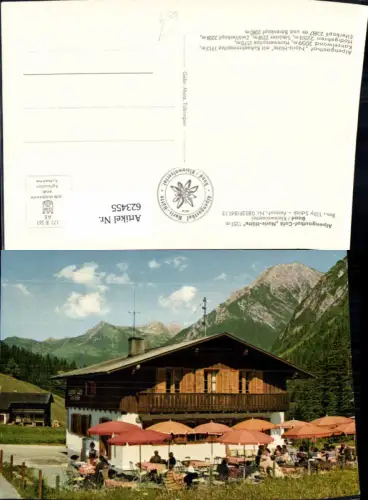 623455,Baad Mittelberg Kleinwalsertal Alpengasthof Cafe Noris-Hütte