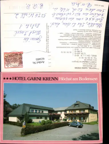 623493,Höchst b. Bregenz Hotel Garni Krenn