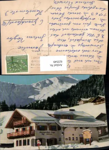 623549,Baad Mittelberg Kleinwalsertal Alpengasthof Cafe Pühringer Winteransicht